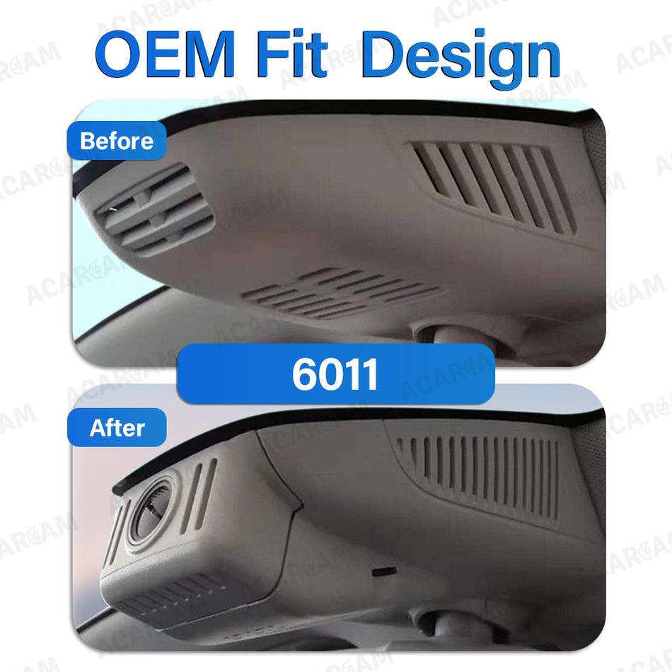 ACARCAM Dash Cam for Mercedes-Benz C-Class GLC GLE E30 – Front 4K + Rear 1080P, OEM Style