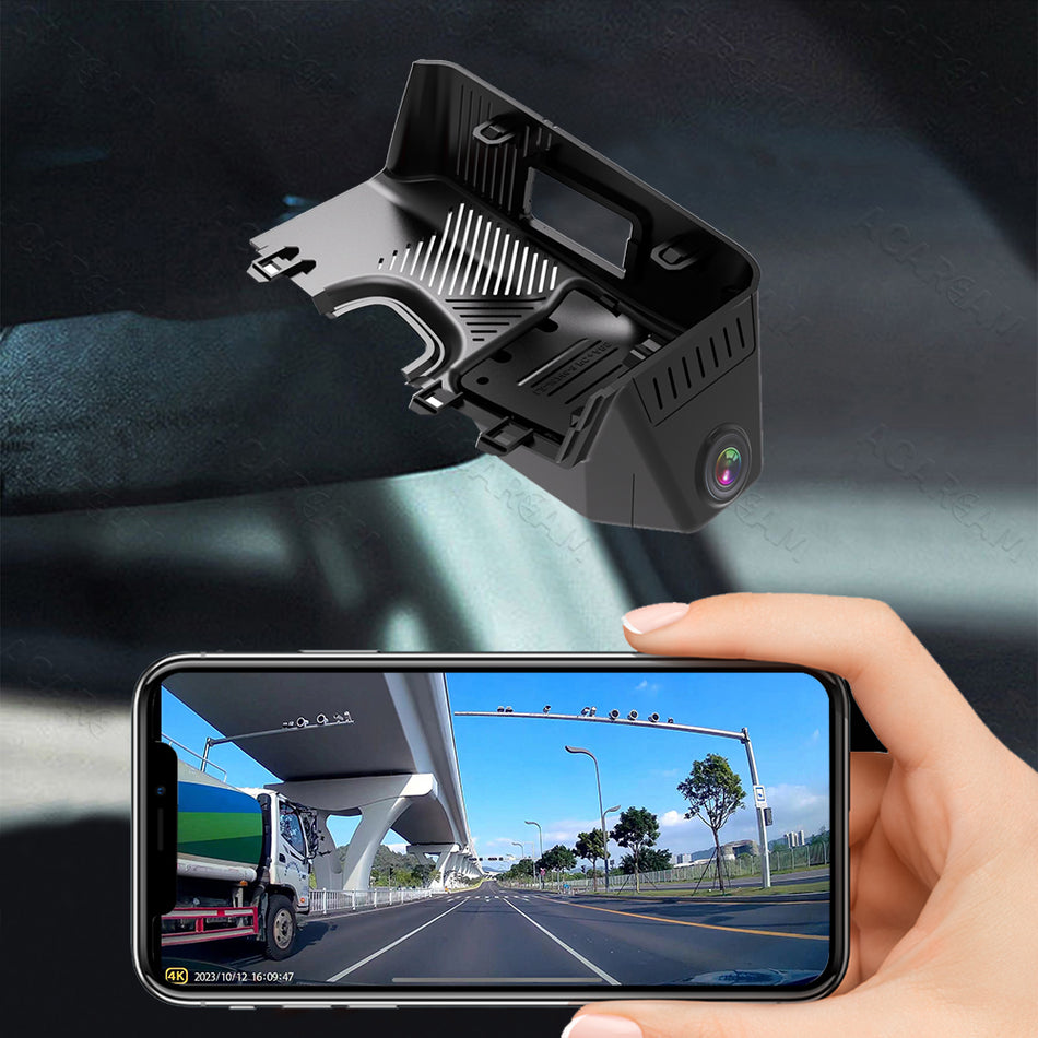 For Chery Tiggo 8L 25Year ACARCAM 4K Dash Cam - OEM Style, Dual Lens, Night Vision, Time-Lapse Video, Loop Recording