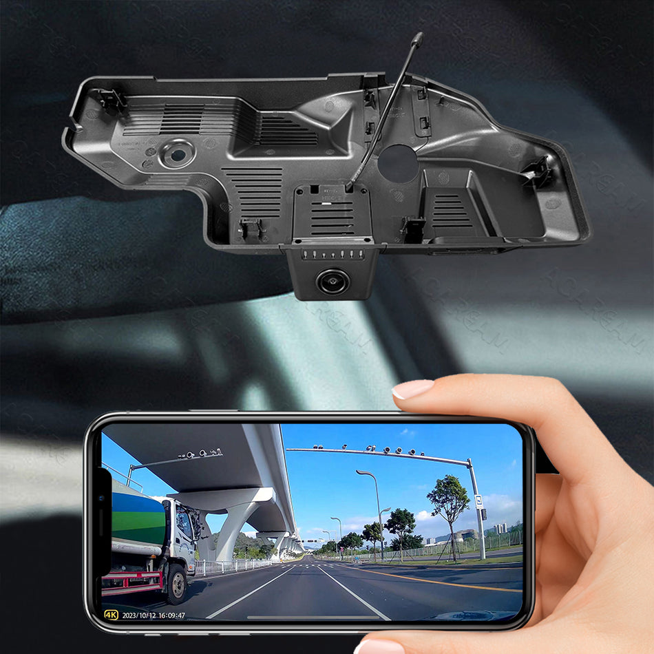 For Ford Mustang ACARCAM OEM 4K HD Hidden Dash Camera - Front & Rear Dual Lens, Built-in App ,Super Night Vision, Parking Mode,Plug and play