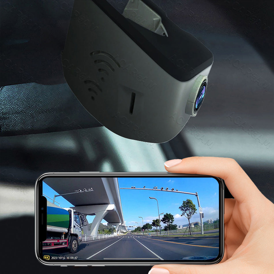 For Audi A Series/Q Series ACARCAM 4K Dash Cam - OEM Style, Daul Sony Lens, APP Control, Super Large Apertuere, Loop Recording
